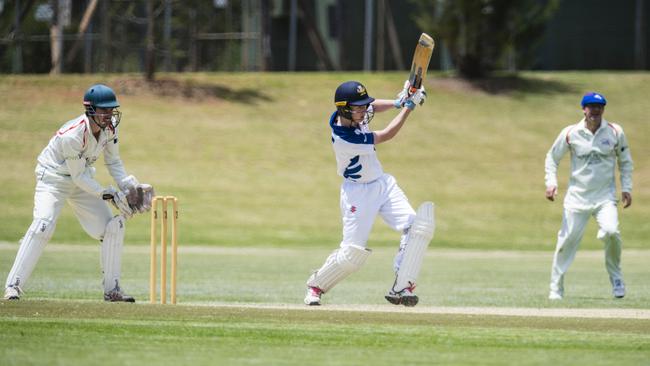 Connor Walker batting.