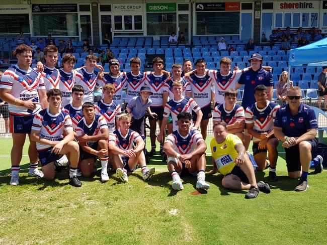 Central Coast Roosters Harold Matthews Cup team. Picture: Steve Montgomery/Ourfootyteam.com