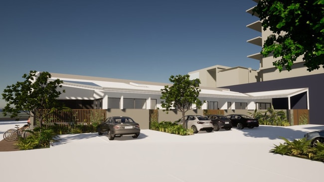 Back of Torque Orthodontics proposed new healthcare facility on Brisbane Street. Photo: Contributed