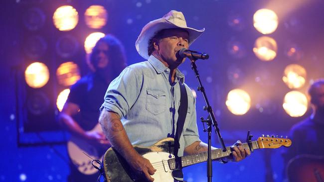 Troy Cassar-Daley performs during the 2024 ARIA Awards at Hordern Pavilion on November 20, 2024 in Sydney, Australia. Picture: Nina Franova/Getty Images