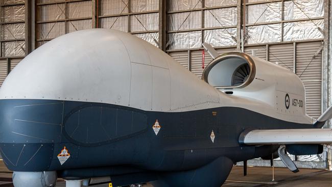 The MQ 4C Triton at Katherine RAAF Base Tindal. Picture: Pema Tamang Pakhrin