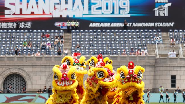 The AFL’s Shanghai game remains in doubt. Picture: AFL Photos