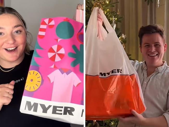 Score extra savings in Myer's Stocktake Sale. Picture: TikTok/@bridgetr.mv, @louiburke