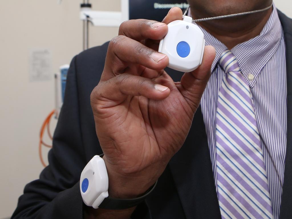 Thousands of Australians wear personal medical alarms to detect falls. Picture: David Crosling