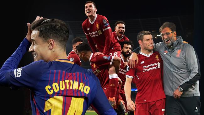 Philippe Coutinho's Barcelona are out, but Liverpool are through.