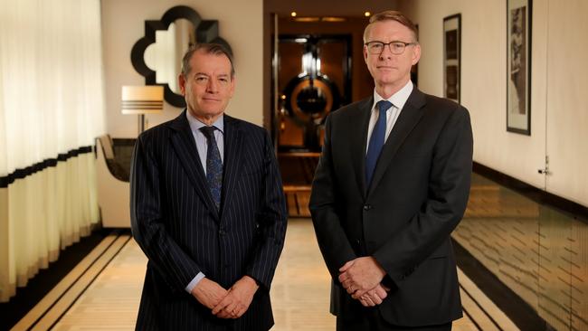 Crown’s John Alexander and Ken Barton. Picture: Stuart McEvo.