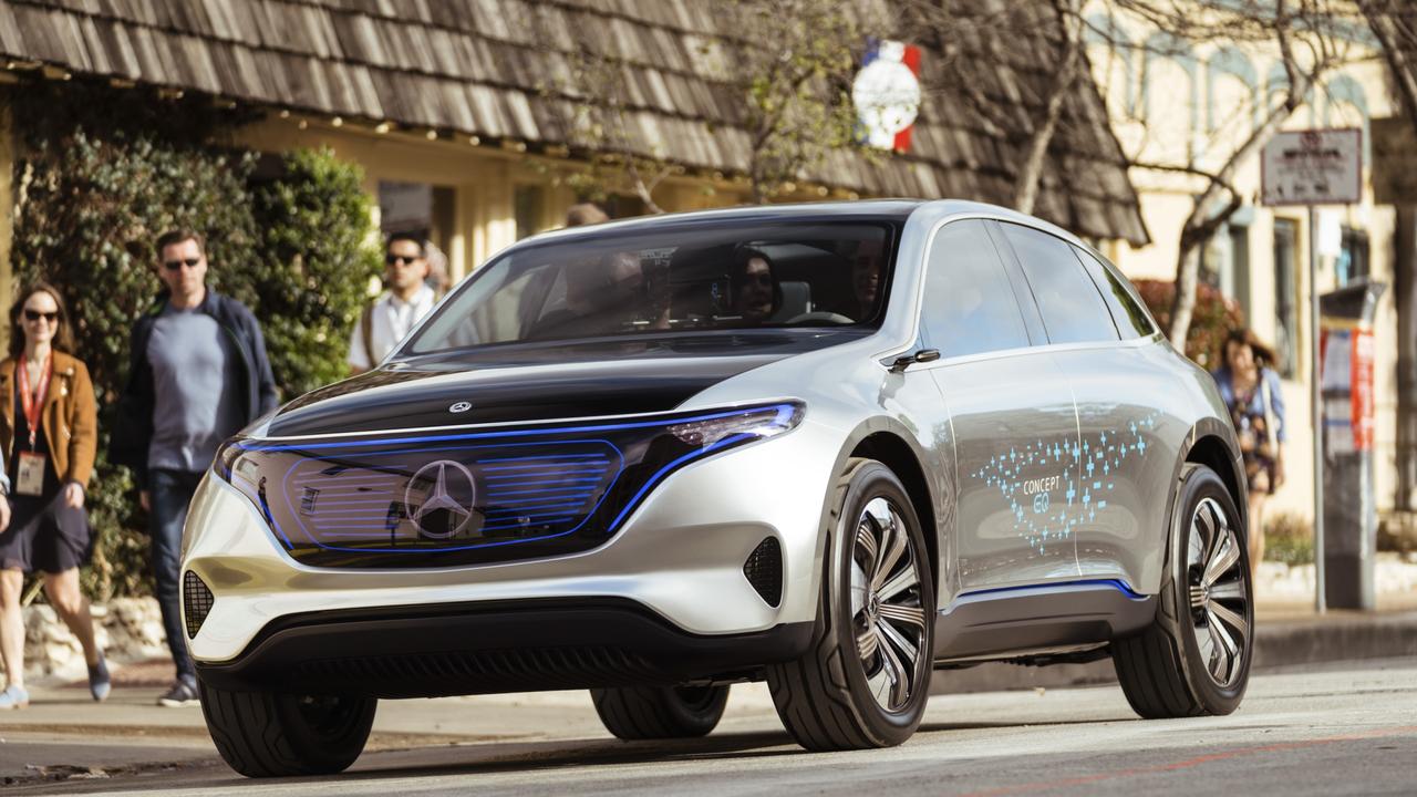 Charging up: The Mercedes-Benz EQ C concept.