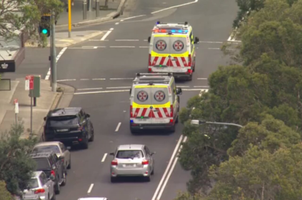 The man was been taken to St Vincent’s Hospital by paramedics.