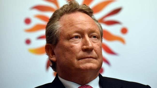 Andrew 'Twiggy' Forrest has lashed the social media giants for the inaction on scam ads. Picture: AAP