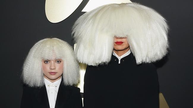 Maddie Ziegler and Sia at the 2015 Grammy Awards.