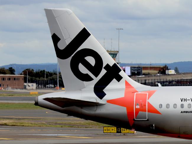 SYDNEY, AUSTRALIA - NewsWire Photos - SEPTEMBER 09, 2022: General generic editorial stock image of a Jetstar airplane at Sydney Domestic Airport. Picture: NCA NewsWire / Nicholas Eagar