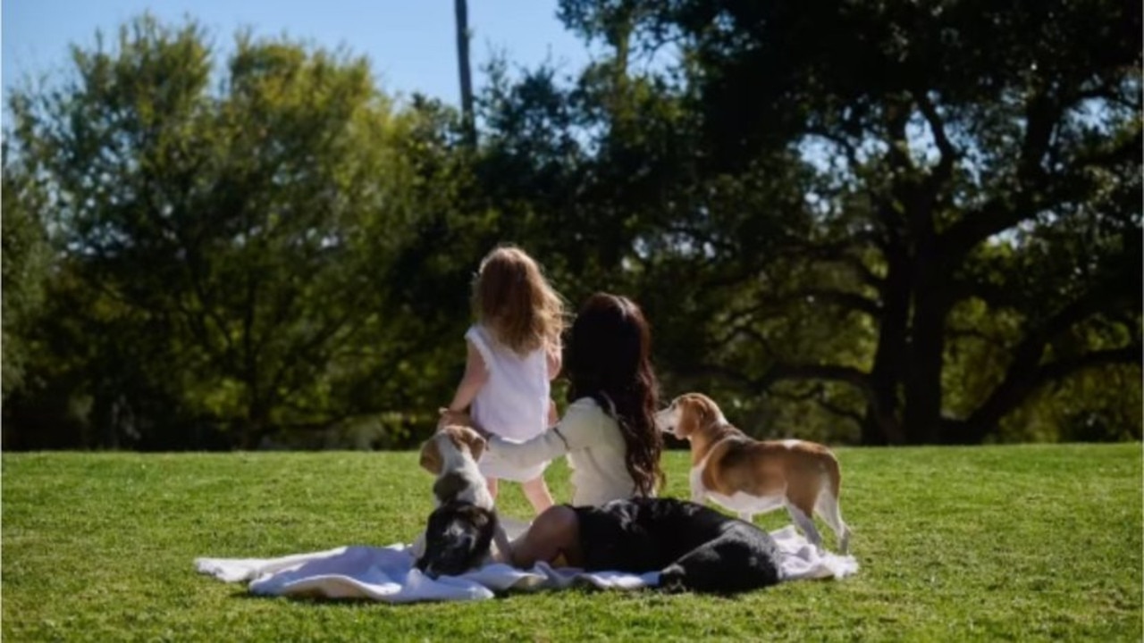 Meghan and her daughter, Lilibet, were also pictured enjoying an outing with their three dogs. Picture: Instagram/Meghan