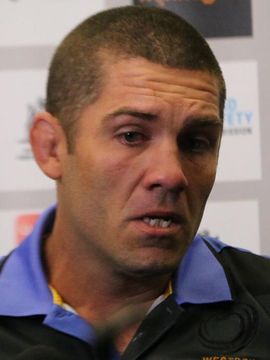 An emotional Western Force captain Matt Hodgson. Picture: ABC Perth