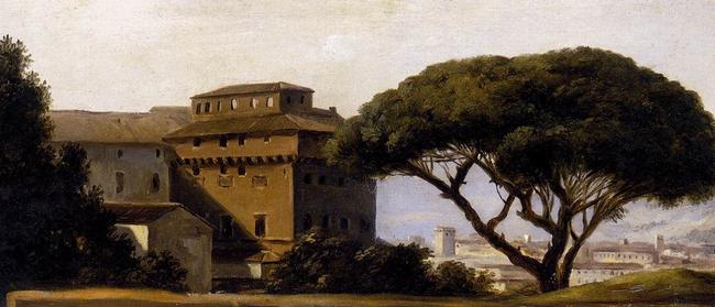 Detail from Plein-air study in Rome (View from the convent of the Ara Coeli) by Pierre-Henri de Valenciennes. Picture: The Louvre, Paris