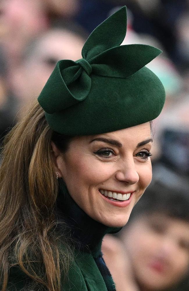 A radiant Princess Catherine steals the show as the royals attend the Christmas service at Sandringham. Picture: AFP