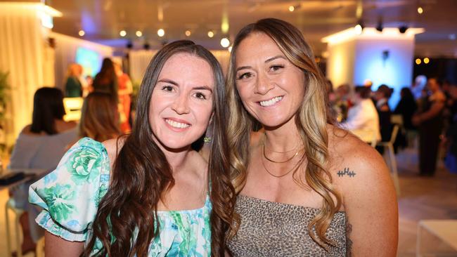 Georgia Hale and Niall Williams-Guthrie at the Gold Coast Titans NRLW 2025 Season Launch at Isoletto The Star Gold Coast. Picture, Portia Large.