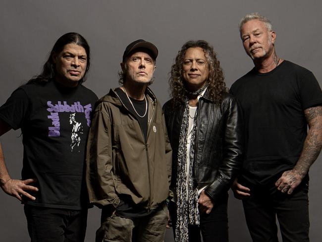 The world's biggest metal band Metallica will tour Australia in 2025. Picture Ross Halfin / Supplied.