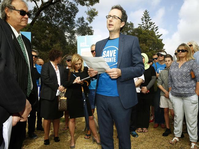 Stephen Lightfoot making his submission at a Land and Environment Court Site hearing in 2017. Picture: John Appleyard