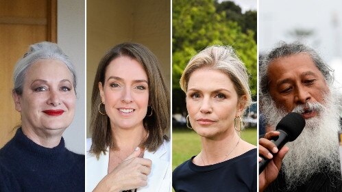 (Left to right): Labor candidate Margaret Merton, Liberal candidate Kellie Sloane, independent candidate Karen Freyer, Waverley Councillor and Greens Candidate Dominic WY Kanak.