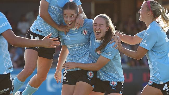 16 year-old prodigy Shelby McMahon has signed a long-term deal with Melbourne City. Picture: Paul Kane/Getty Images