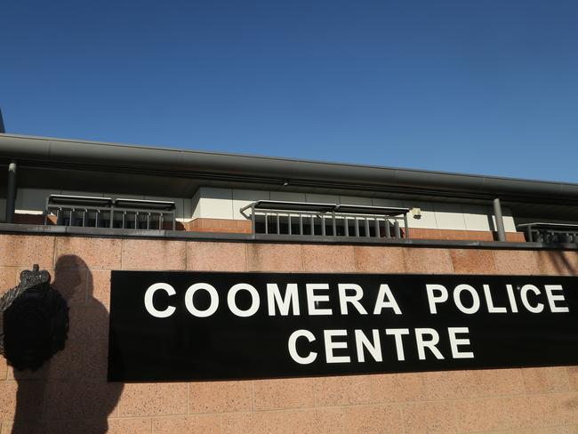 Graham Kenna, brother of missing person Geoffrey Allan Kenna, after a media brief outside the Coomera Police Station, Gold Coast. Picture: Regi Varghese