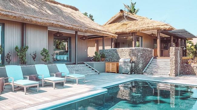 Poolsides are peaceful at Vomo Island Resort’s private villas.