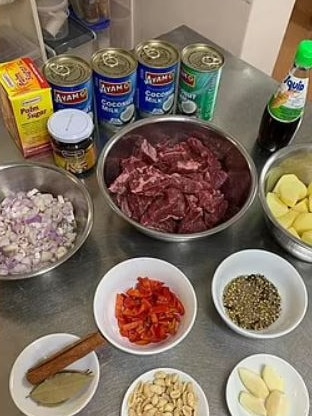 The ingredients the PM posted before making his curry. Picture: Facebook