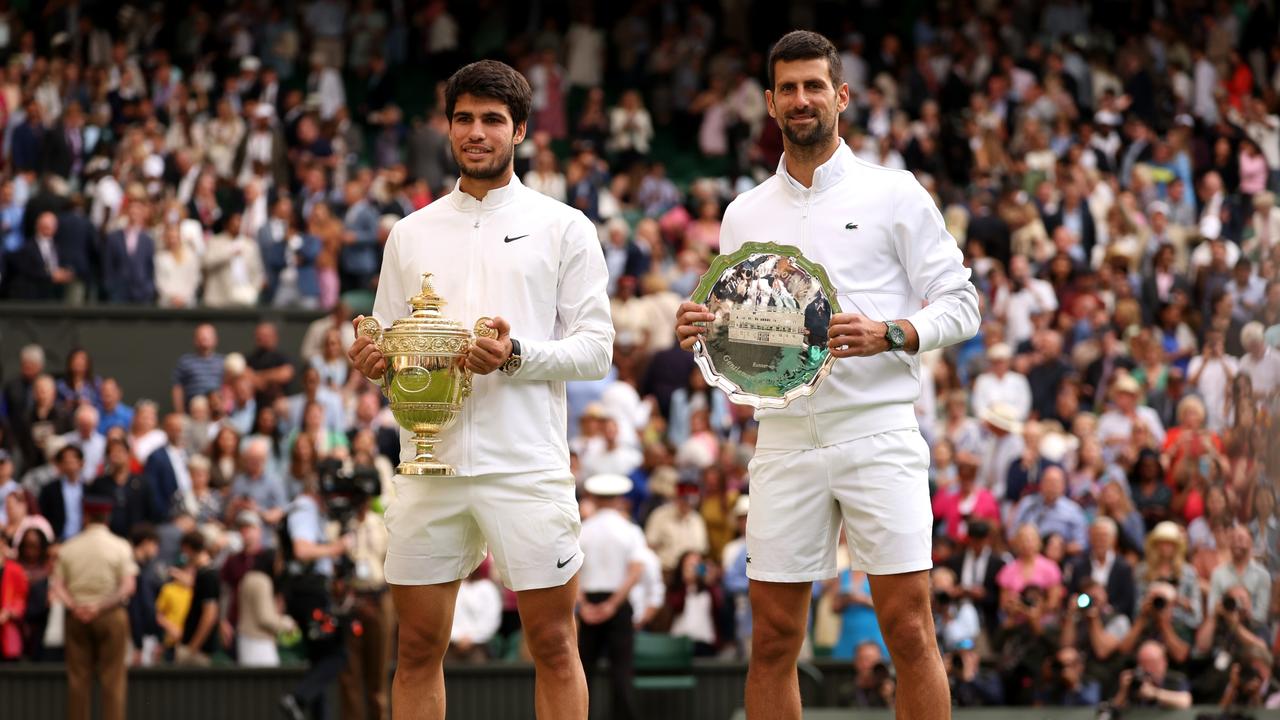 Alcaraz was too good in last years final. (Photo by Julian Finney/Getty Images)