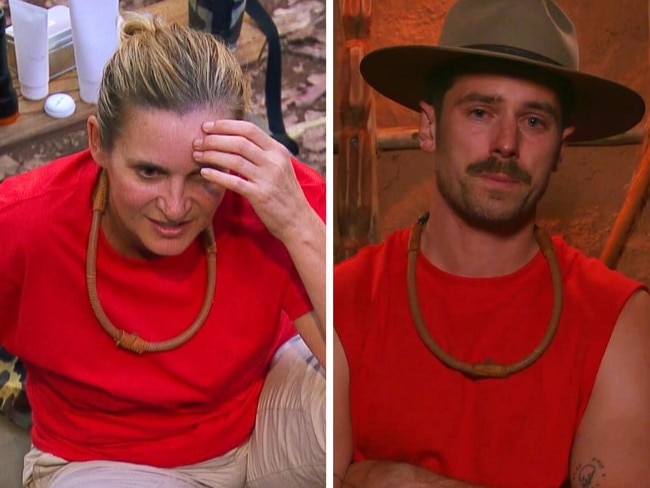 Reggie Bird's health admission left Matty "J" Johnson in tears on I'm A Celebrity. Picture: Ten