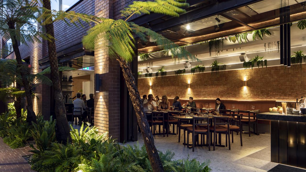 The downstairs dining space at Southside, South Brisbane.