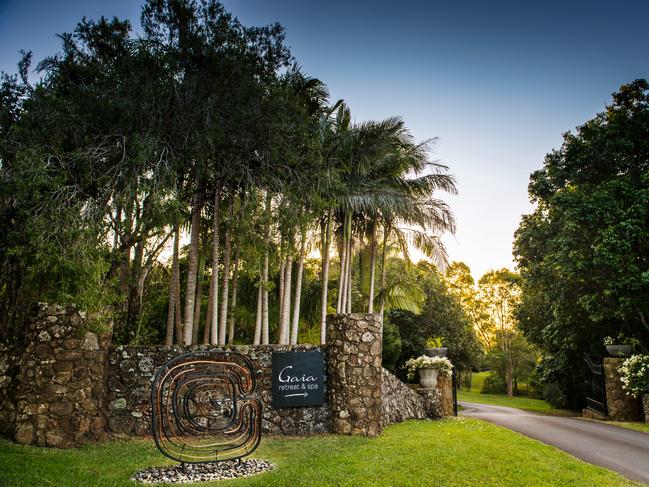 The resort’s entrance.