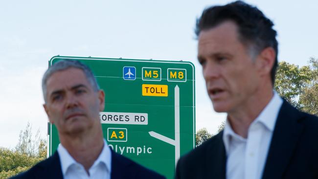 Transport Minister John Graham (left) and Premier Chris Minns want to reform the toll network. Picture: Max Mason-Hubers