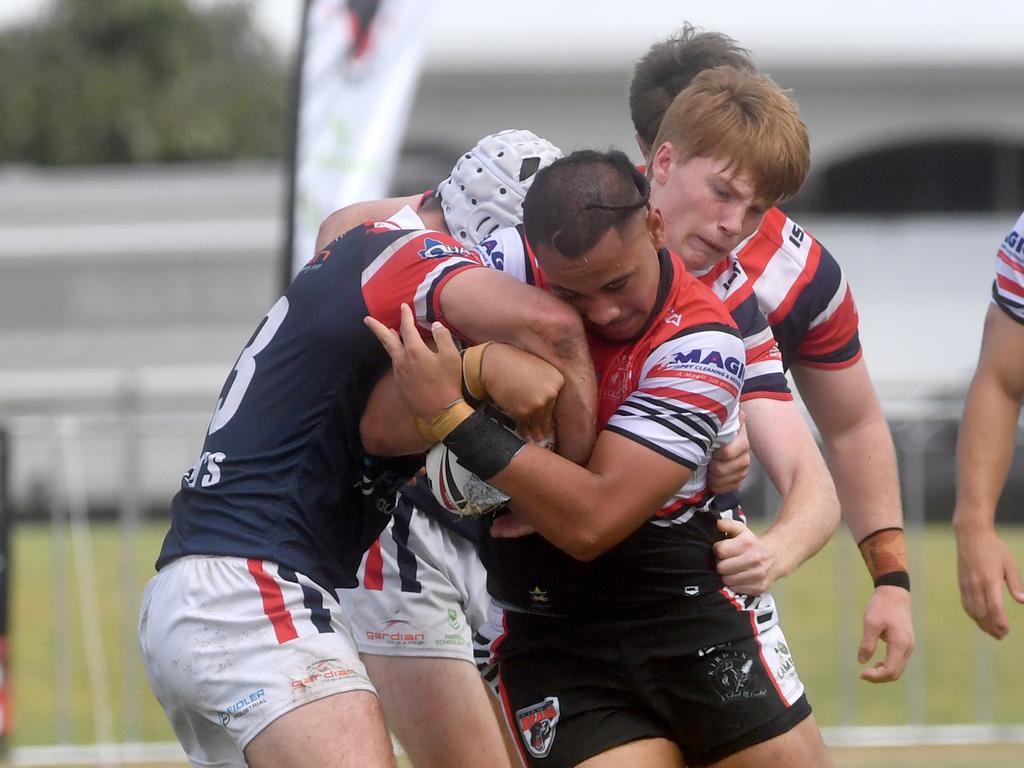 Kirwan State High School hosts St Patrick's College, Mackay, in round 1 of the 2025 Aaron Payne Cup. Picture: Evan Morgan