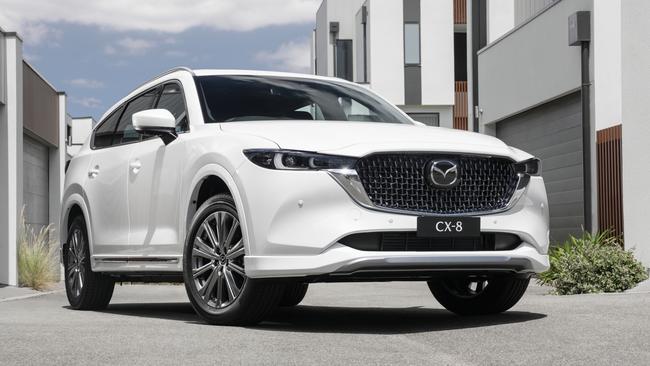 The CX-8 sits between the popular CX-5 and the larger CX-9. Picture: Supplied.