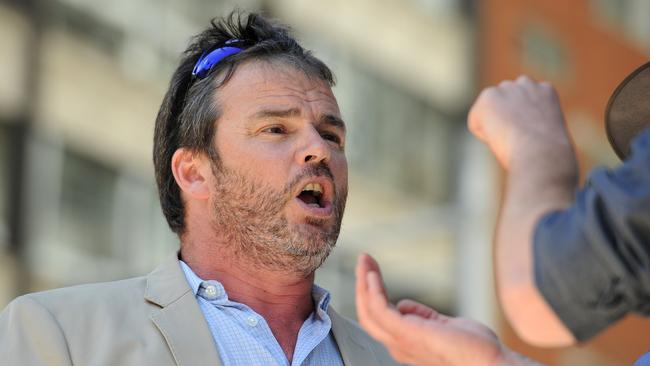 Chairman of the Party for Freedom Nicholas Folkes arriving at the Supreme Court in Sydney last Friday. (AAP Image/Joel Carrett)