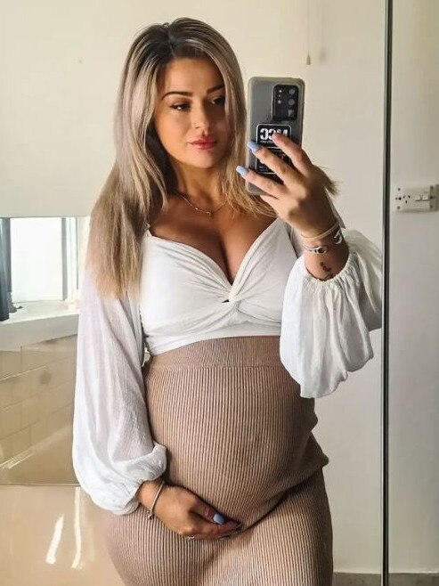 The carpenter is expecting a little girl in June. Picture: Supplied/Instagram