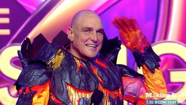 The volcano is Vinnie Jones!