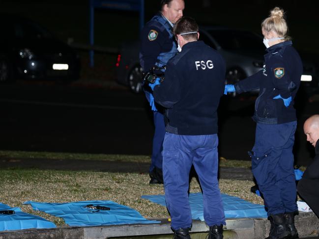 Shots have been fired during a dispute at a petrol station car park on Forest Road, Bexley. Police have also established a crime scene on nearby George Street where they have located three handguns that were disposed of after the incident. Bullets and magazines containing more rounds were also located. Pics Bill Hearne