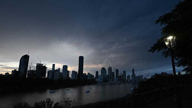 Storms over Brisbane in March.