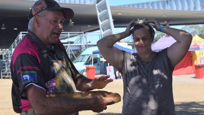 Bill Speedy from the Nullawokka First Nations Gallery and Tours, presented at the Dalby Show 2023. Picture: Emily Devon