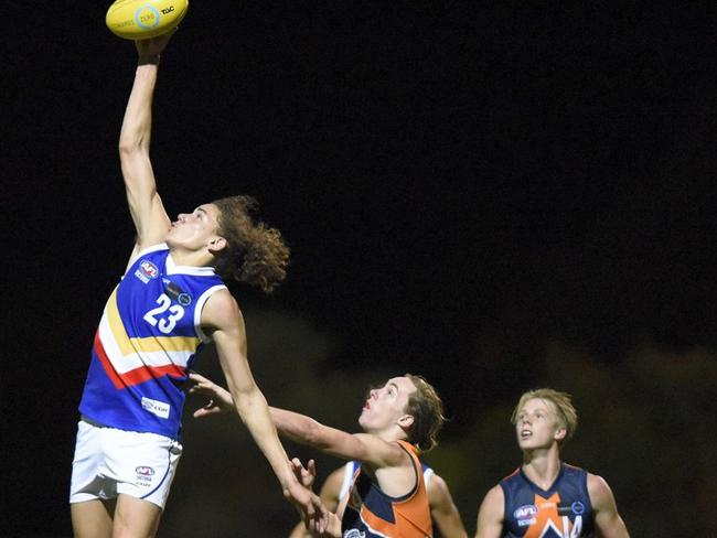 Eastern Ranges forward Tristan Tweedie in action against Calder Cannons this year.