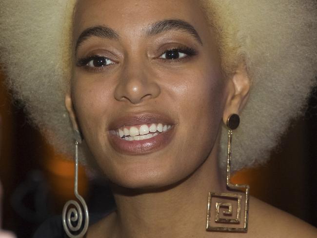 FILE - In this Feb. 8, 2018 file photo,  Solange Knowles attends the Stuart Weitzman FW 2018 Cocktail Party at The Pool in New York.  Knowles is getting another honor, this one from the Harvard Foundation. The singer, songwriter and artist has been named as the foundationâ€™s artist of the year, and is set to accept the accolade on March 3. (Photo by Brent N. Clarke/Invision/AP)