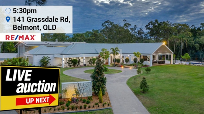 Replay: Brisbane house auctions - 141 Grassdale Rd, Belmont