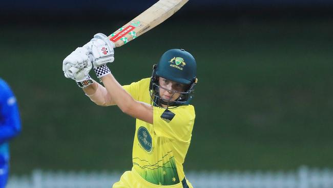 Phoebe Litchfield impressed batting against India last month.