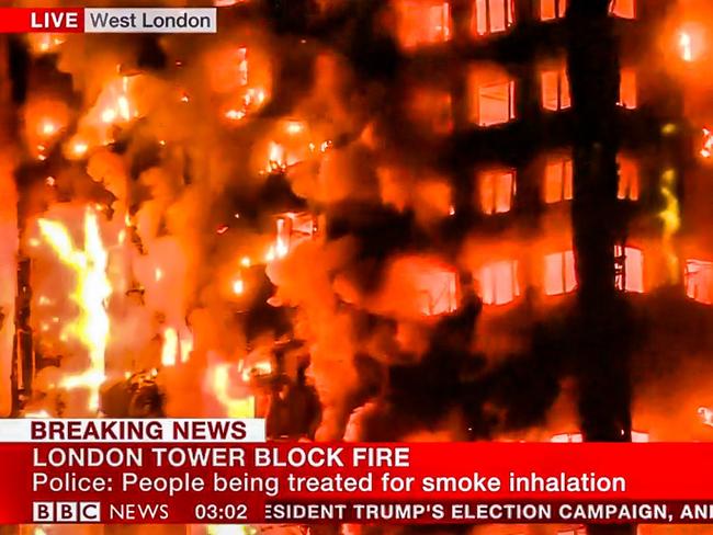 Witnesses have reported ‘screaming from inside’. Picture: BBC
