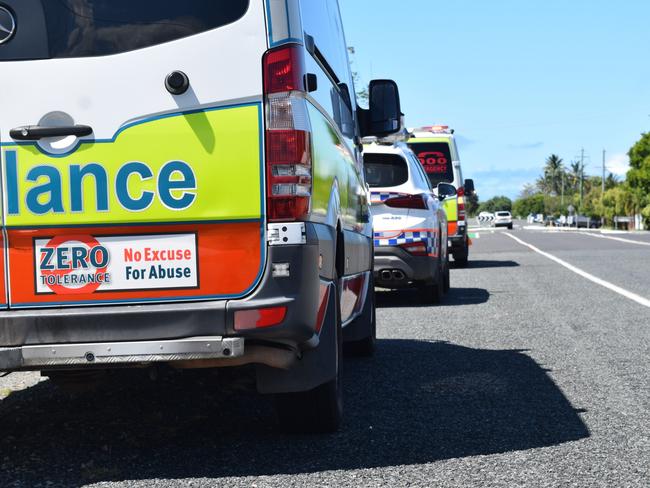 Queensland Fire and Emergency Services, police and ambulance crews were at the scene of a house fire at Gable St, East Mackay on Friday April 17. Photo: Zizi Averill. Generic