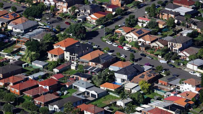 There has been slow growth in new apartment builds as well as a slowdown in Sydney’s detached housing construction. Picture: Gaye Gerard/NewsWire