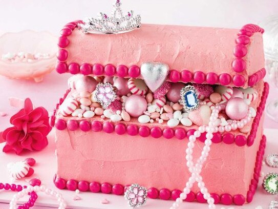 Shiny! The jewellery box cake. Picture: Supplied