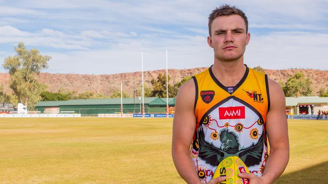 Dylan Barry is a star at Jervois and also in the Northern Territory Football League. Picture: Emma Murray