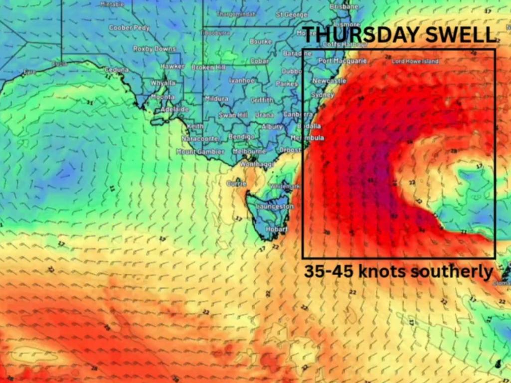 Large and hazardous surf is forecast to batter the NSW coastline over the coming days. Picture: Weatherzone